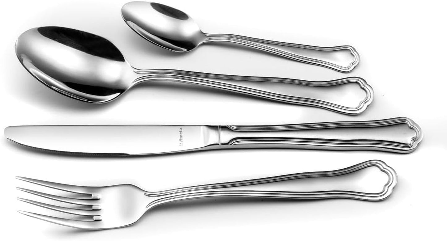 Cubiertos Amefa CONTOUR URFE, 6 personas, acero inoxidable pulido, 24 piezas Cocina Naty Shop