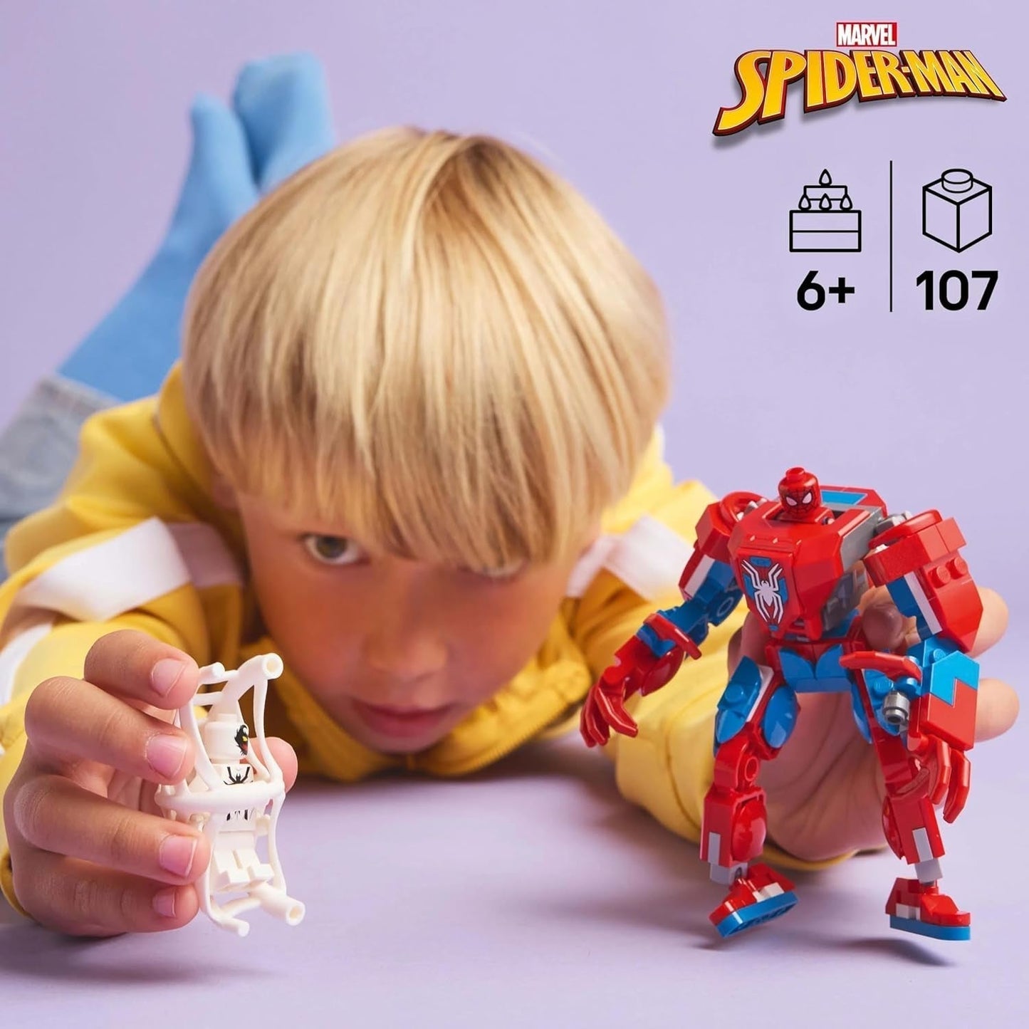 LEGO Marvel Spider-Man Mech vs. Anti-Venom - Juguete de superhéroe con 2 minifiguras - Figura de acción con brazos, piernas y dedos móviles - Regalo para niños y niñas a partir de 6 años 76308 Besuche den LEGO-Store Building Sets