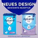 Aptamil HA 1 - Fórmula infantil desde el nacimiento, con DHA, sin lactosa, sin aceite de palma, papilla, leche en polvo, 1 x 800 g