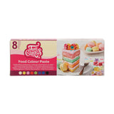 Funcakes Paste Colorants Set de colorantes alimentarios, 8 piezas: Colorante alimentario concentrado para masa, crema, fondant, mazapán, masa, pasta de modelar y pasta de flores. Halal.