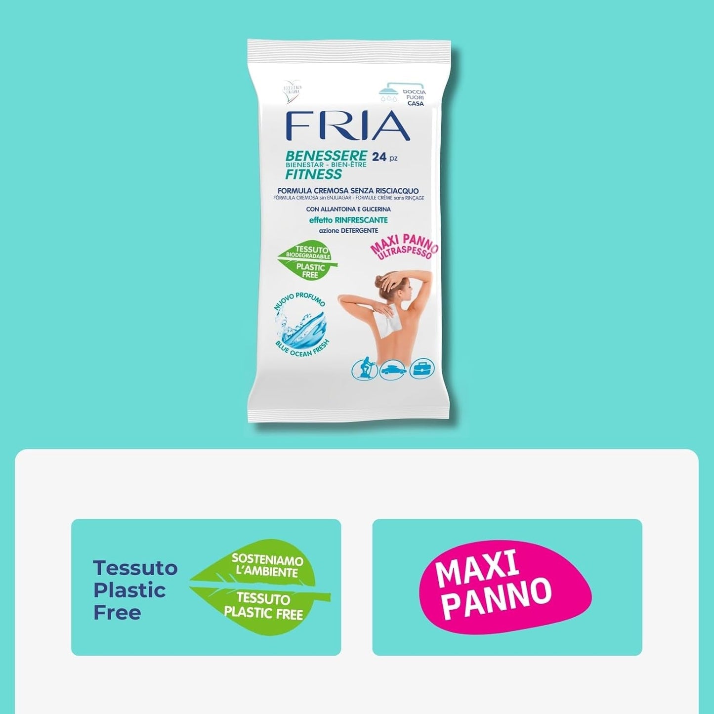 Toallitas para el bienestar del cuerpo 24 piezas
