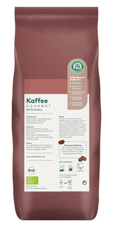 LEBENSBAUM 2x Kaffee Gourmet Klassisch, ganze Bohne, Bio Kaffee aus Arábica-Bohnen, Intensität 3/5, ausgefunger, aromatischer Genuss, 2 x 1 kg...
