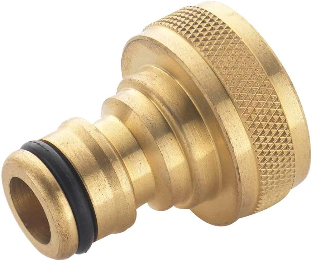 Spear & Jackson BWF11 Conector de grifo de rosca interna de latón de 3/4", duradero, resistente al óxido, resistente a la temperatura, conexión de manguera confiable para uso en jardín y exteriores
