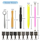 14 piezas Nail Art Werkzeug Magnetstift DIY Magic 3D Magnet Stick Set Verwendung Mit Cat Eye Gel Pulver Oder Nagelack - Magnetic Stift Katze Eye Pen para un efecto mágico ideal para el cabello