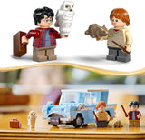 LEGO Harry Potter Coche de juguete de construcción Ford Volador Inglaterra para niños, regalo para niños, niñas y todos los fanáticos a partir de 7 años, set con 2 minifiguras que incluyen el juego de rol de Ron Weasley 76424 Juegos de construcción Besuche den LEGO-Store