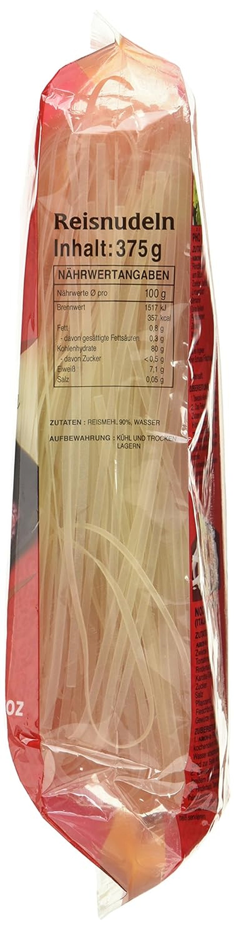 Fideos de arroz Aroy-D sin gluten paquetes de 3 mm (1 paquete x 375 g)