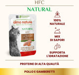 almo Nature HFC Natural - Comida húmeda para gatos - con pollo - Calidad humana, Sin gluten, Monoproteína - 55g, paquete de 6