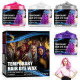 Tinte para el cabello temporal para Halloween, 4 colores, color de cabello, cera, peinado, tono de cabello para hombres, mujeres, para Halloween, fiesta de cosplay, tinte para el cabello, tienda Naty Título predeterminado