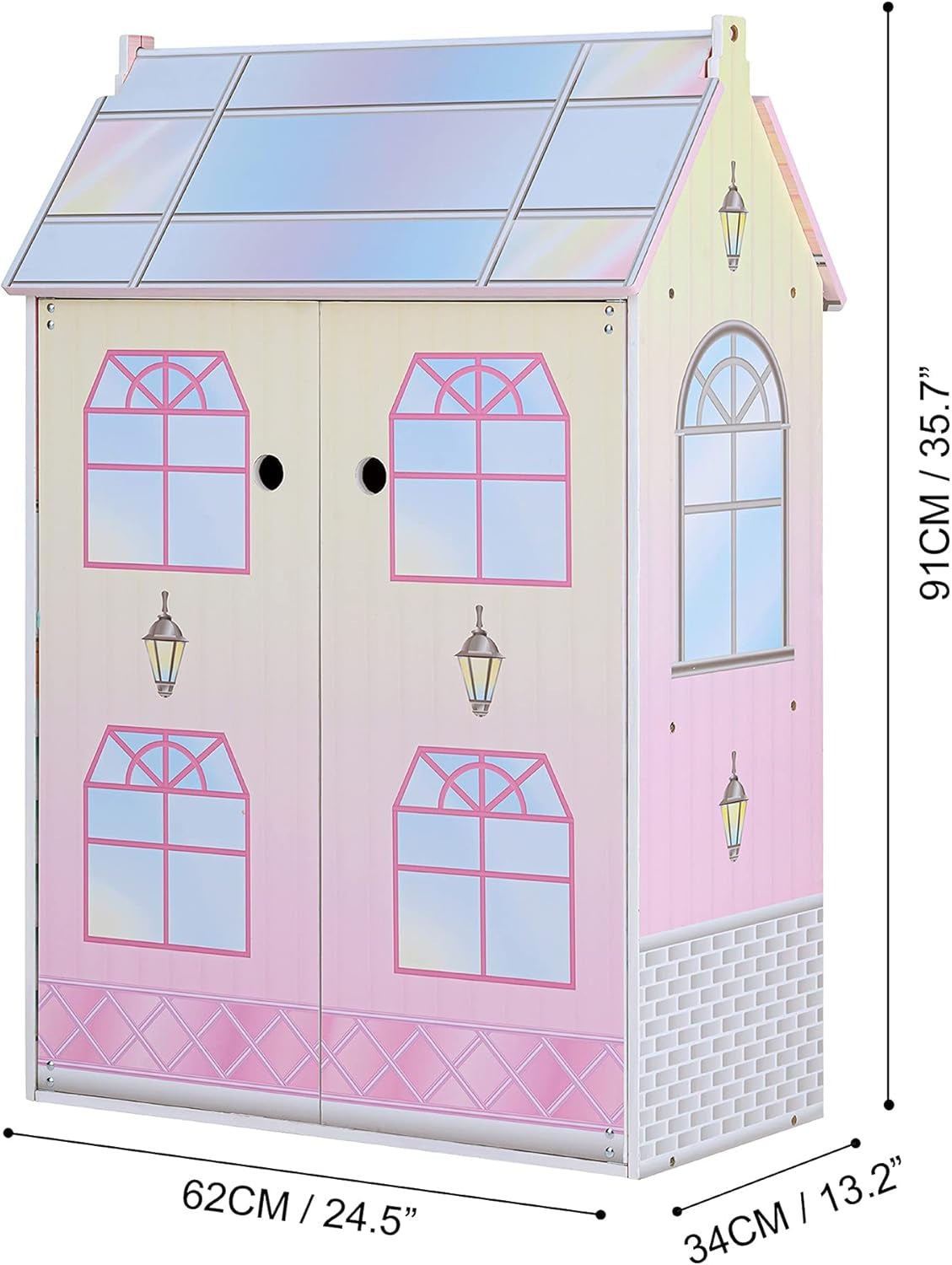 Olivias Little World Glasshouse Kids Casa de muñecas de 12" y 10 accesorios para muñecas 3,5" Multi Td-12518D Casas de muñecas Naty Shop