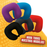 Sumex Almohada de Viaje Almohada Cervical para Niños y Adultos En Forma de U Ultra Suave Lavable Ideal para Viajes Rojo Almohadas de Viaje Naty Shop