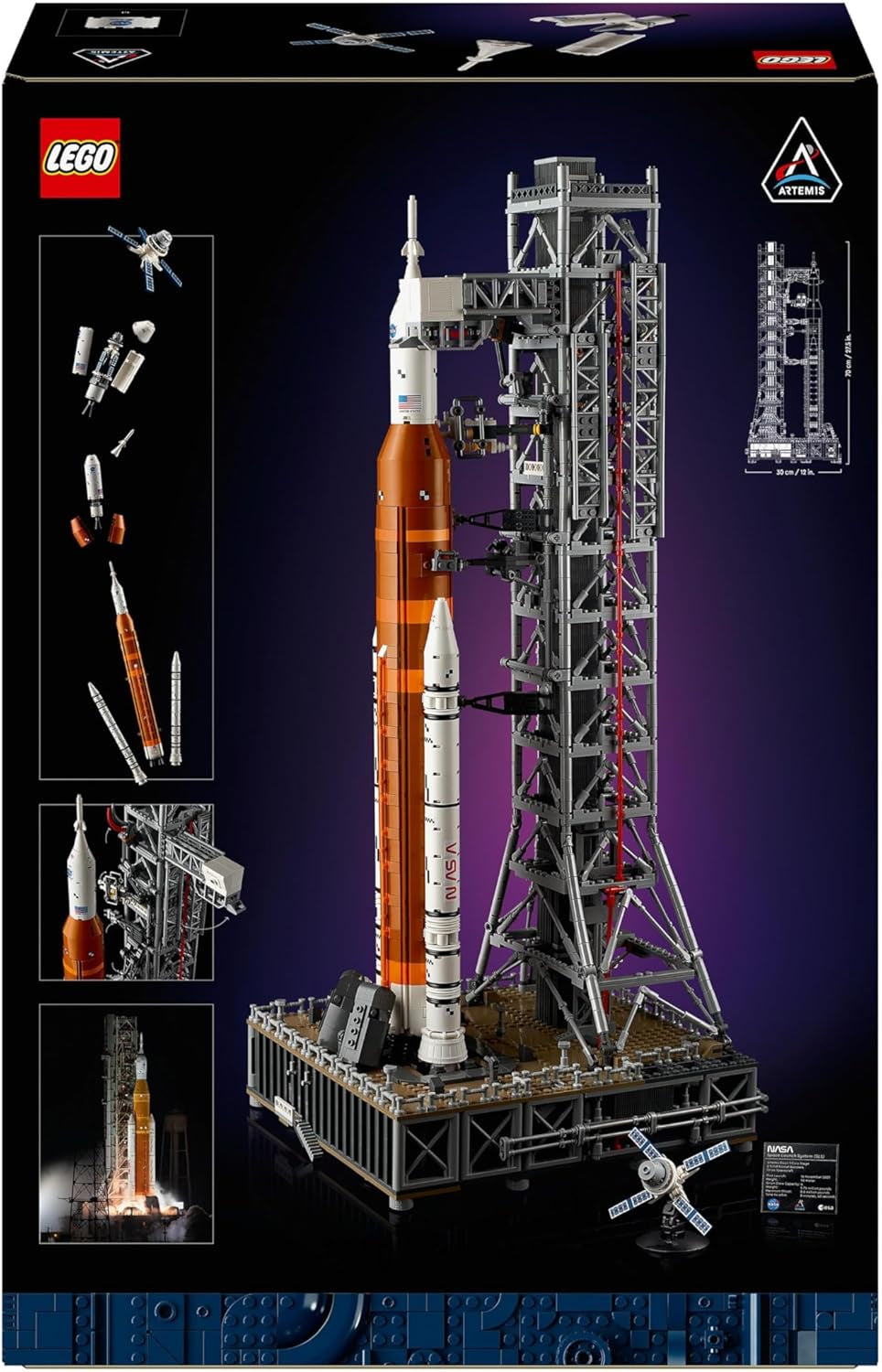 LEGO Icons Plataforma de lanzamiento Artemis de la NASA, regalo, decoración para salón u oficina, juego de construcción para adultos con cápsula espacial Orion y plataforma de lanzamiento, artículo de colección 10341 Juegos de construcción Besuche den LEGO-Store