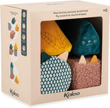 KALOO - Estímulos - 4 formas evolutivas con sonidos - Productos para niños - Juego de apilar - Habilidad auditiva y prensora - Desde el nacimiento, K227002 Juguetes para bebés Naty Shop