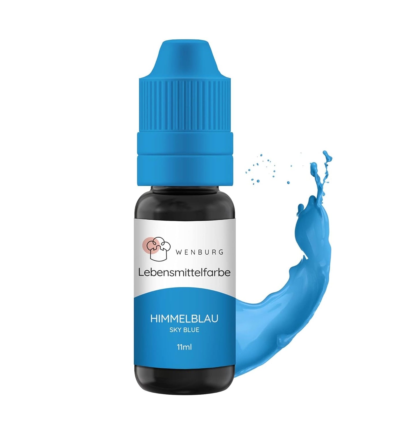 Colorante alimentario Wenburg, purpurina, 11 ml, concentrado, fabricado en la UE, líquido. Para colorear masa, bebidas, sabores, limo - Colorante alimentario con purpurina dorada - Colorante para pasteles dorado - Purpurina dorada