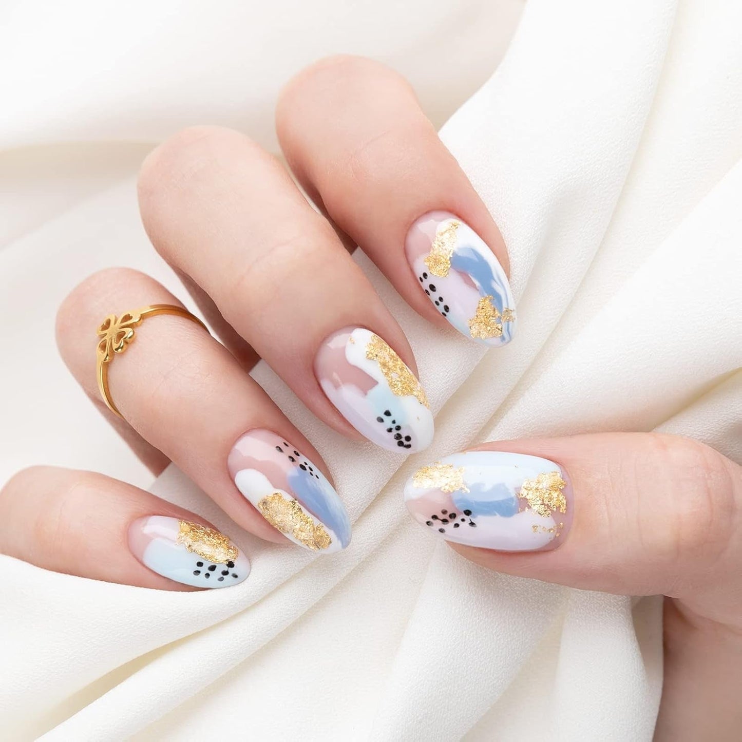 Tipos de uñas, 500 puntas de uñas postizas acrílicas artificiales con caja de almacenamiento para salones de uñas y arte de uñas en casa, 10 tamaños