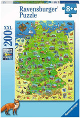 Ravensburger Puzzle infantil - Mapa de colores de Alemania - Puzzle de 200 piezas para mayores de 8 años Puzzle Naty Shop Título predeterminado