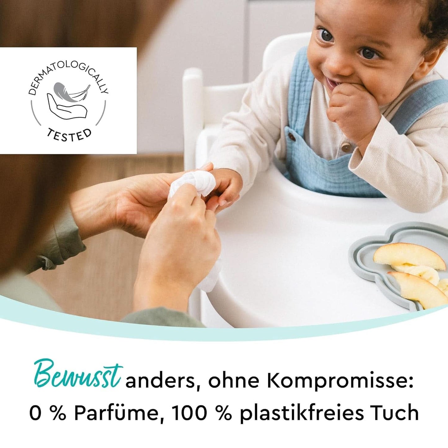 LILLYDOO Feuchttücher Gesicht & Hände 160 Stück (8 X 20), 100% Plastikfrei Naty Shop