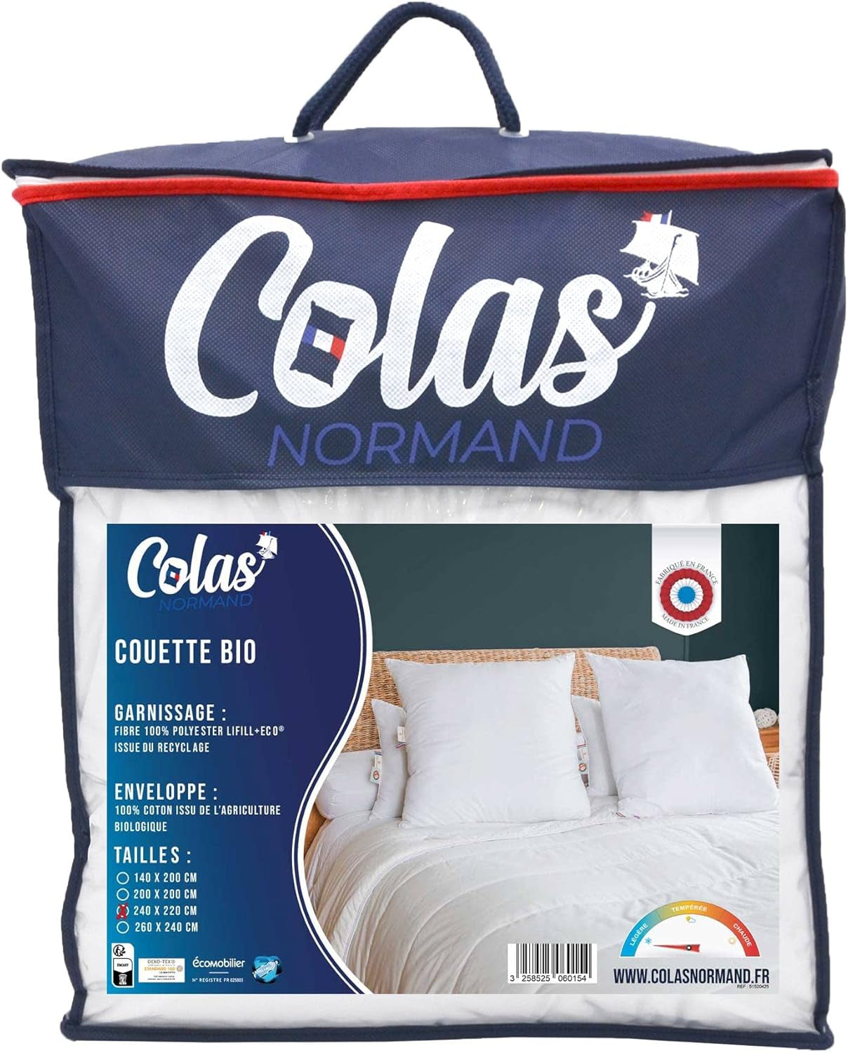 COLAS NORMAN | Edredón ligero, 240 X 220 cm, algodón orgánico, relleno reciclado Edredones y colchas Naty Shop Título predeterminado