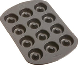 Wilton Donut-Backform Mit 12 Mulden Donutform, Hochwertige Donut Backform Mit Antihaftbeschichtung Für 12 Mini-Donuts, Spülmaschinenfest Moldes y bandejas para hornear Naty Shop Medium