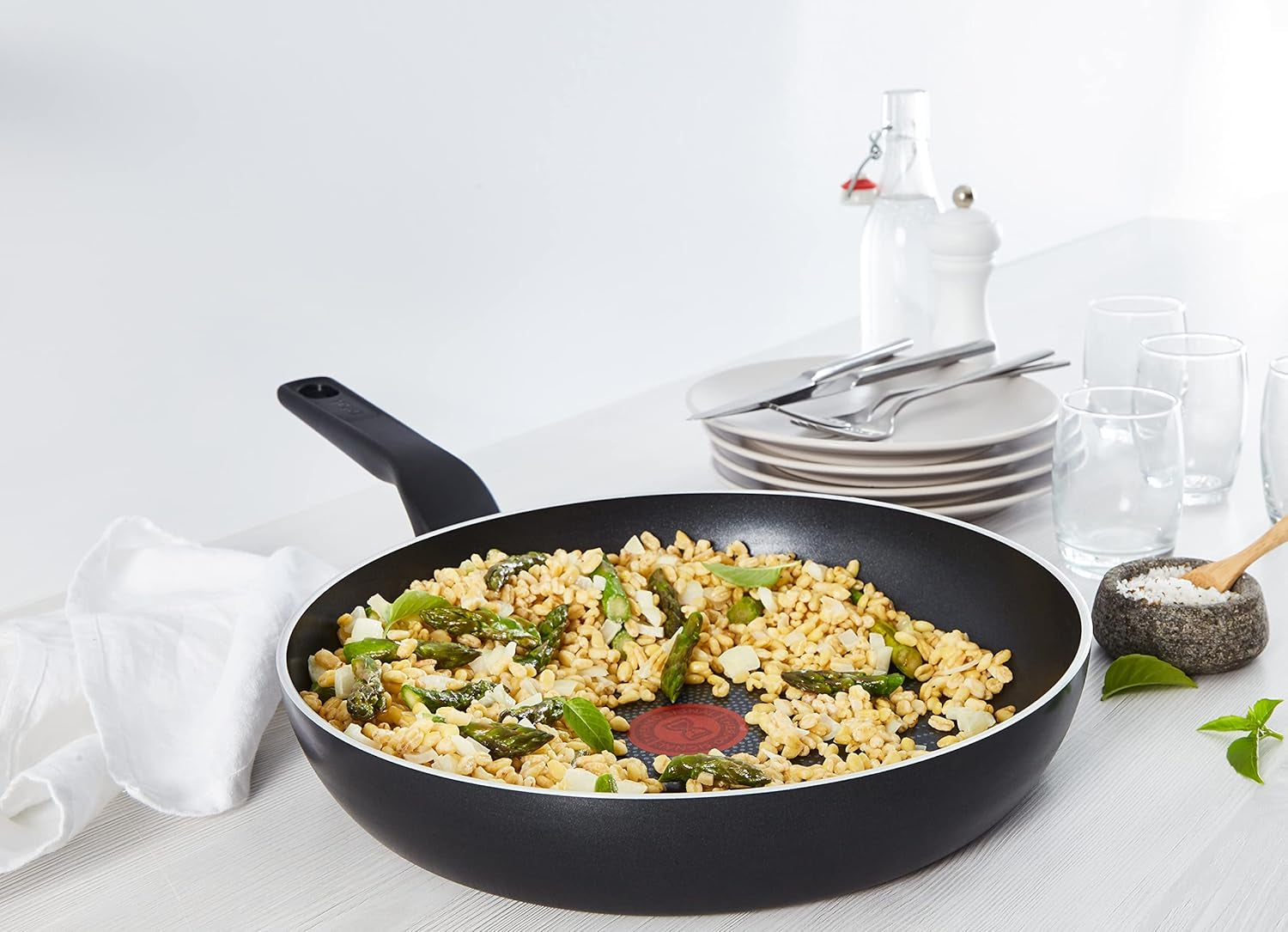 Tefal C27808 Sartén Generous Cook 32 cm, revestimiento antiadherente, fondo Thermo-Fusion, todo tipo de placa de inducción Ollas y Sartenes Naty Shop