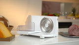 Emerio Cortadora Multiusos "Made in EU" MS-125000, cuchilla de acero inoxidable fabricada en Alemania, regulable 0-17 mm, 100 W Ralladora y Rebanadora Naty Shop