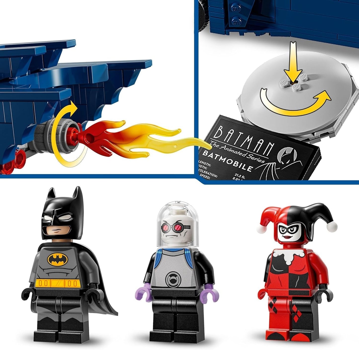 LEGO DC Batman: Batman en el Batimóvil vs. Coche de juguete de dibujos animados Harley Quinn y Mr Freeze para niños, regalo para niños y niñas, 8 años 76274 Juegos de construcción Besuche den LEGO-Store