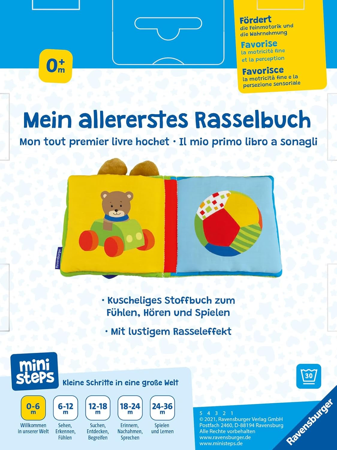 minipasos: Mi primer libro con sonajeros: Desde 0 meses Tienda Jucarii Bebe Naty