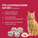 animonda Carny Adult Ocean Marine Variety No. 1 (12 x 80 g), comida húmeda para gatos adultos, comida húmeda con filetes de pescado tierno, comida para gatos sin cereales y sin azúcar
