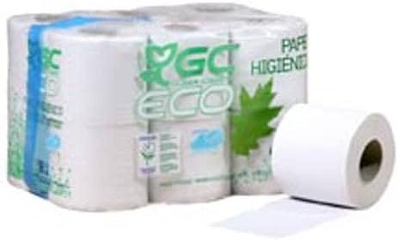 Rollos de papel higiénico de 2 capas - 12 piezas