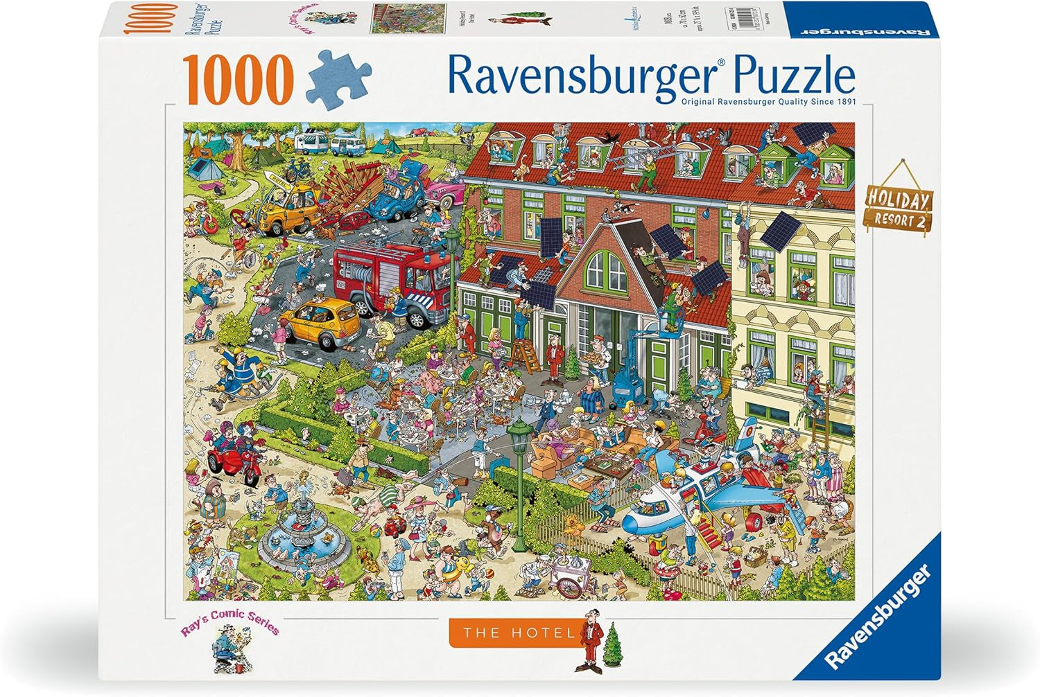 Ravensburger Puzzle 12000723 - El Hotel - Puzzle de 1000 piezas para adultos y niños a partir de 14 años, Puzzle Naty Shop