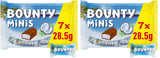 Paquete a granel de chocolate Bounty Minis, minibarras de chocolate finas con coco, 227 g, idea de regalo de chocolate, paquete a granel de chocolate
