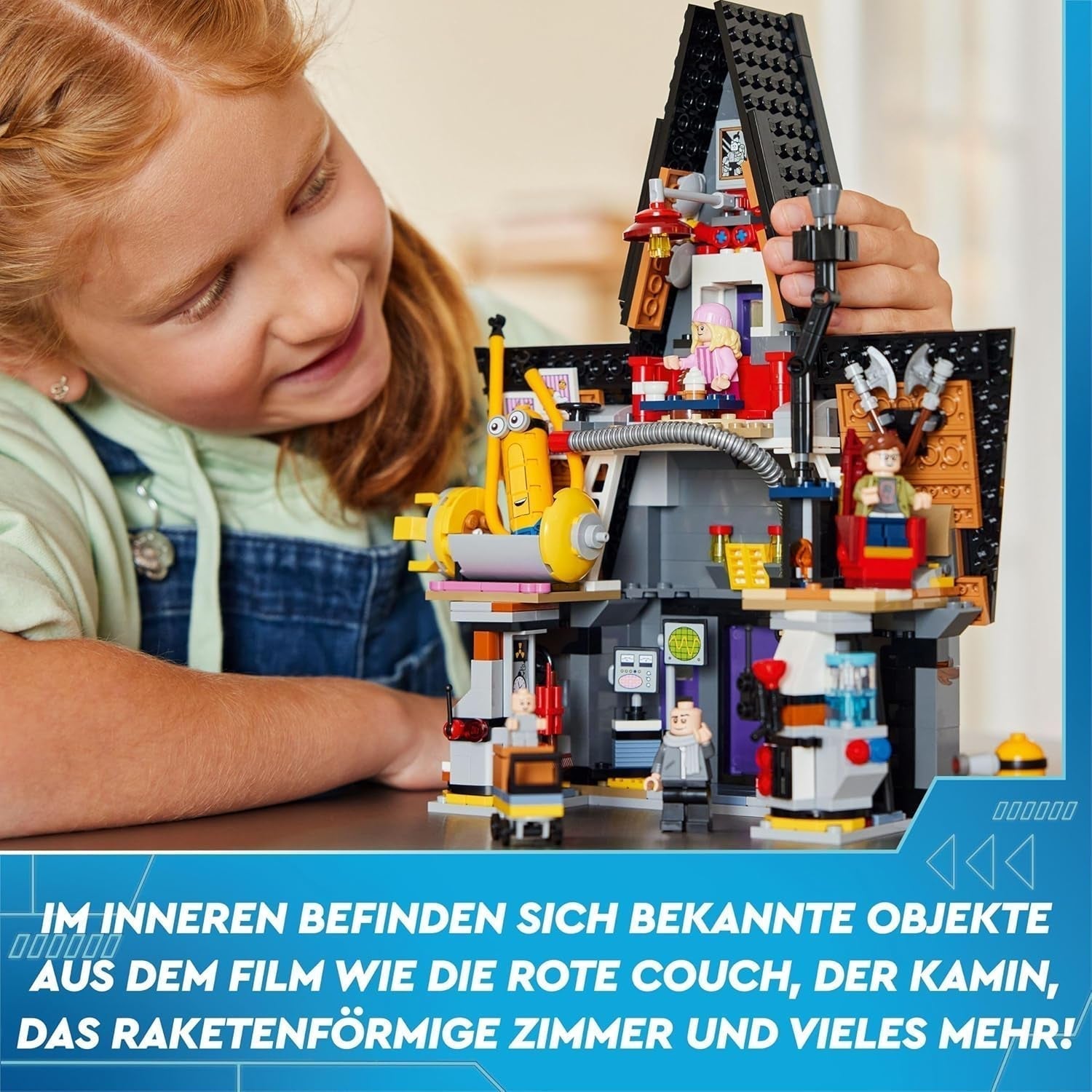 LEGO I - Simply Incorregible 4 Villa familiar de Gru y Minions I - Set de juego de la película Simply Incorregible 4 Juguete infantil de regalo para niños y niñas a partir de 8 años 75583 Juegos de construcción Beuche den LEGO-Store