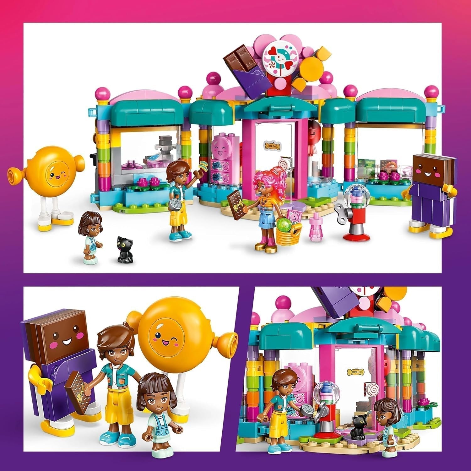 LEGO Friends Heartlake City Shop Set de juego para niñas a partir de 6 años Juego de rol con 2 minimuñecas, micromuñecas y juguete para gatos 42649 Juegos de construcción Besuche den LEGO-Store