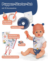 Muñeca Baby Born Emma Jungle Style - 43 cm - 10 funciones incluidos accesorios y body en colores unisex - Funciona sin pilas - Apta para niños a partir de 3 años