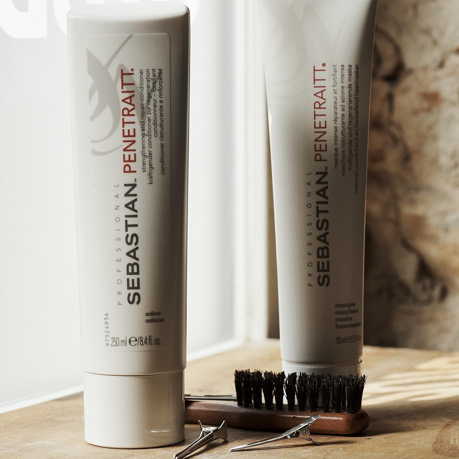 SEBASTIAN PROFESSIONAL PENETRAITT - Mascarilla capilar reparadora regenera el cabello dañado (150 ml) - cuidado profundo del cabello dañado y decolorado - repara y fortalece Naty Shop Hair Mask