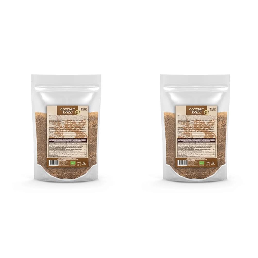 Azúcar de coco-100% ecológico, sin refinar, 1 Kg Edulcorantes Naty Shop 2 x 1 Kg