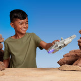 Star Wars Micro Galaxy Squadron SWJ0332 - Halcón Milenario 22,5cm Vehículo Oficial con Luces, Sonido y Figuras de Acción Naty Shop