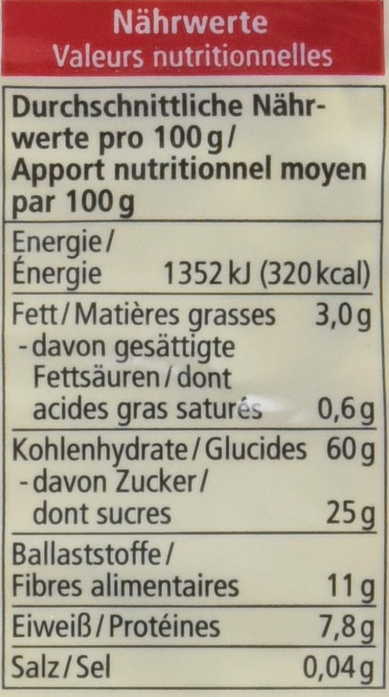 Muesli con frutas ecológicas, 750g