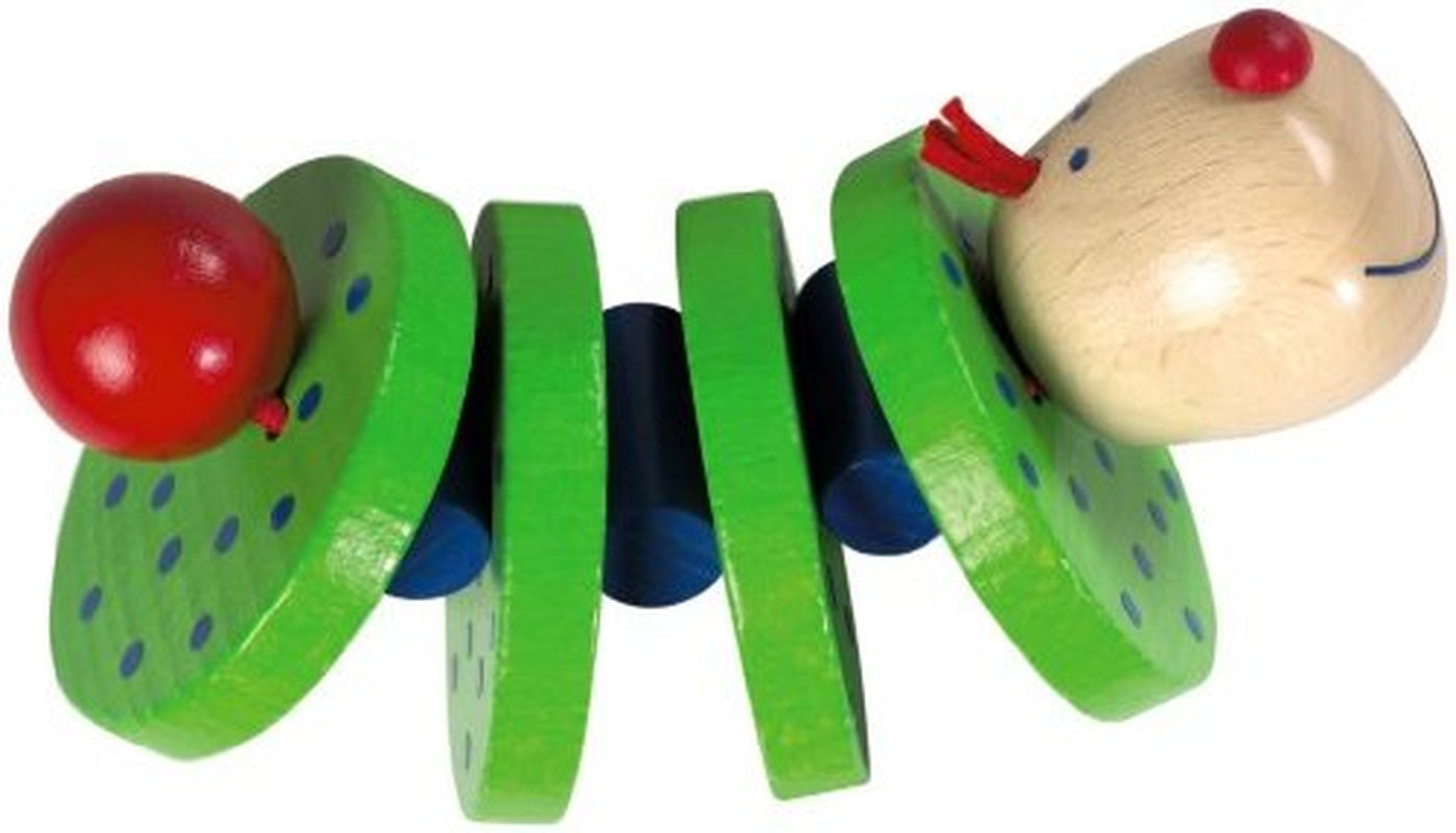 HABA 1068 - Juguete de agarre Flapsi, juguete feliz para bebés y niños pequeños, de madera a partir de 6 meses, juguete de motricidad con sonido de sonajero Baby Toys Naty Shop