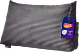 Almohada de lectura Traumnacht Cosy Back Cushion, 70 x 40 cm gris oscuro, funda desenfundable y lavable de 100% poliéster, práctico bolsillo lateral, certificado Öko-Tex, fabricado según los estándares de calidad alemanes