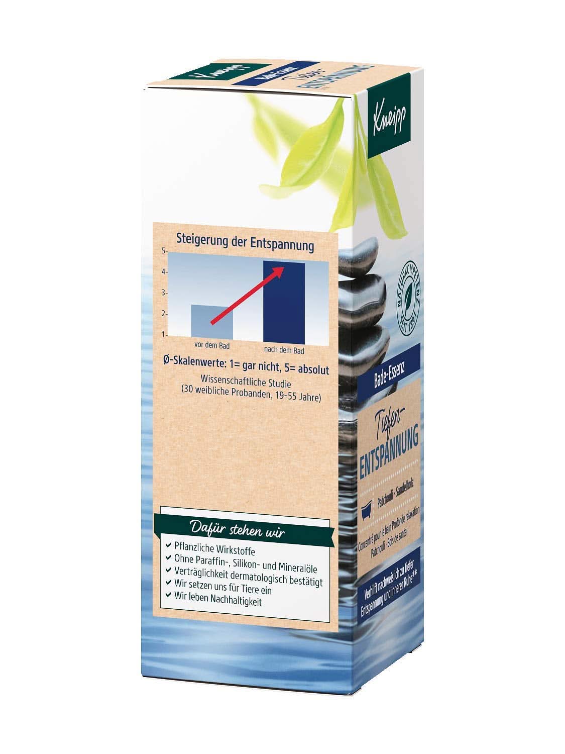 Kneipp, aceite de baño con aceite esencial natural de pachulí y extracto de sándalo para una relajación profunda y calmante, 100ml Naty Shop