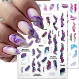 6 colores pegatinas de uñas de mármol bronceador pegatinas autoadhesivas plateadas pegatinas de uñas de mármol flor pegatinas de uñas de mármol 3D accesorios de diseño pegatinas de arte de uñas juego de pegatinas de uñas lámina de uñas