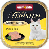 animonda vom Feinsten Mild Menu Mild Variety (32 x 100 g), comida húmeda para gatos sin cereales y sin azúcar, comida fácilmente digerible con carne de pavo