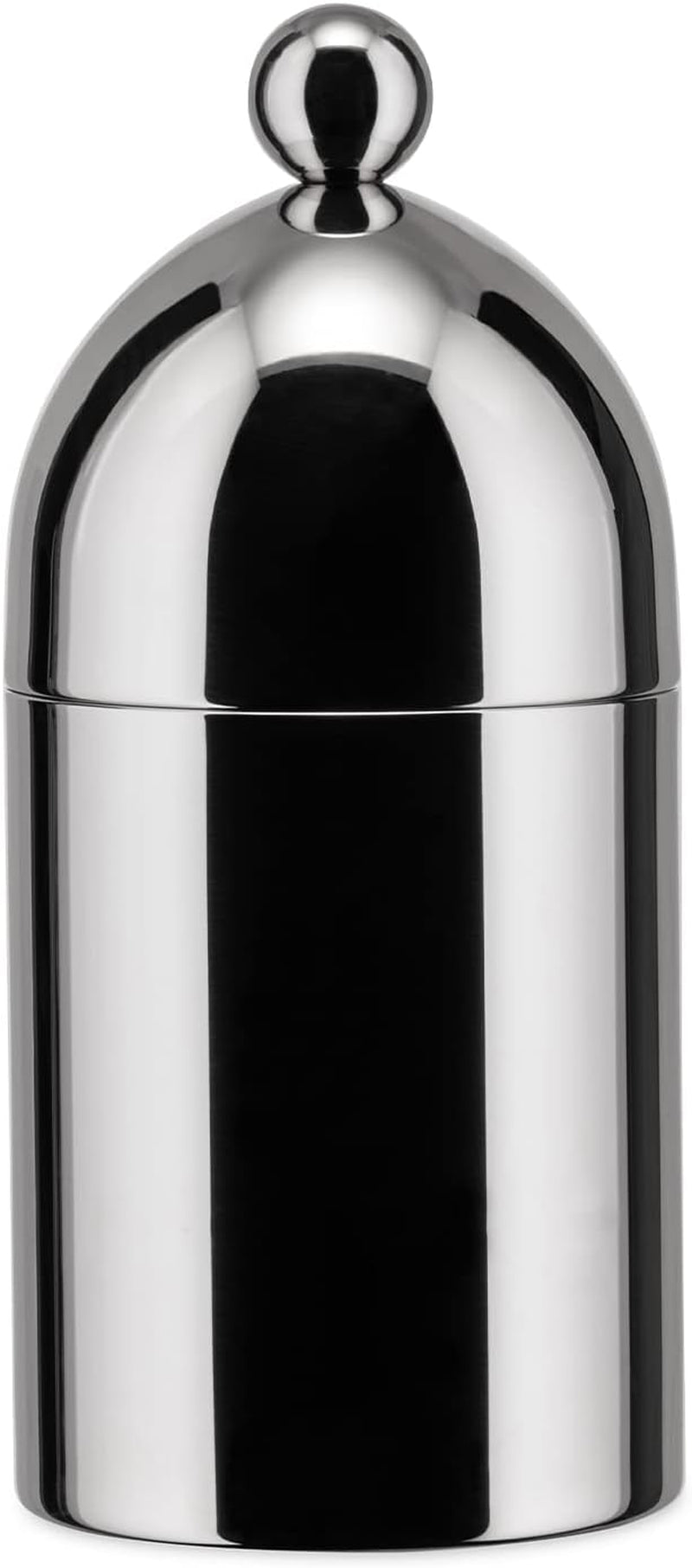 Tetera con cuchara Alessi 90024, fabricada en acero inoxidable 18/10, pulida a alto brillo