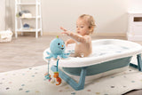 Juguete de baño Octily 18x14cm incl. 3 figuras en caja de regalo 23,5x17x13,5cm azul - juguete con elementos de agarre - juguete de baño infantil para atrapar y jugar Baby Toys Naty Shop