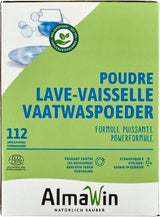 Almawin eco, detergente en polvo 2,8kg, 112 dosis, dosificable para diferentes cantidades de vajilla Naty Shop