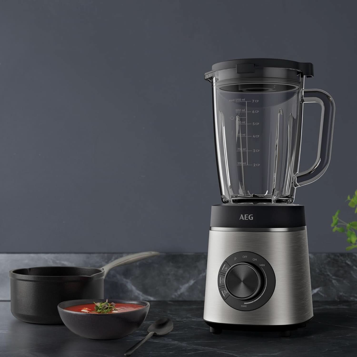 AEG TB6-1-6S BATIDORA DE PIE/Control de velocidad 3 Programas Función Smoothie ICE Cocina Naty Shop