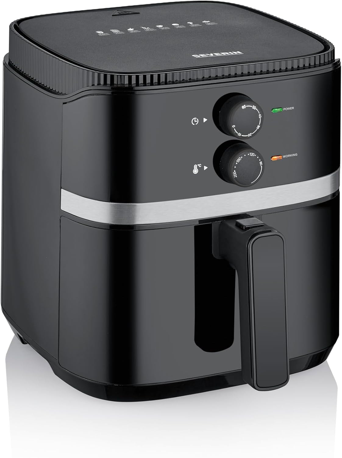 SEVERIN Freidora doble de aire caliente con cámara de cocción 2 X 3,8 L, 8 programas automáticos Electrodomésticos Naty Shop 5 Litros Garkorb
