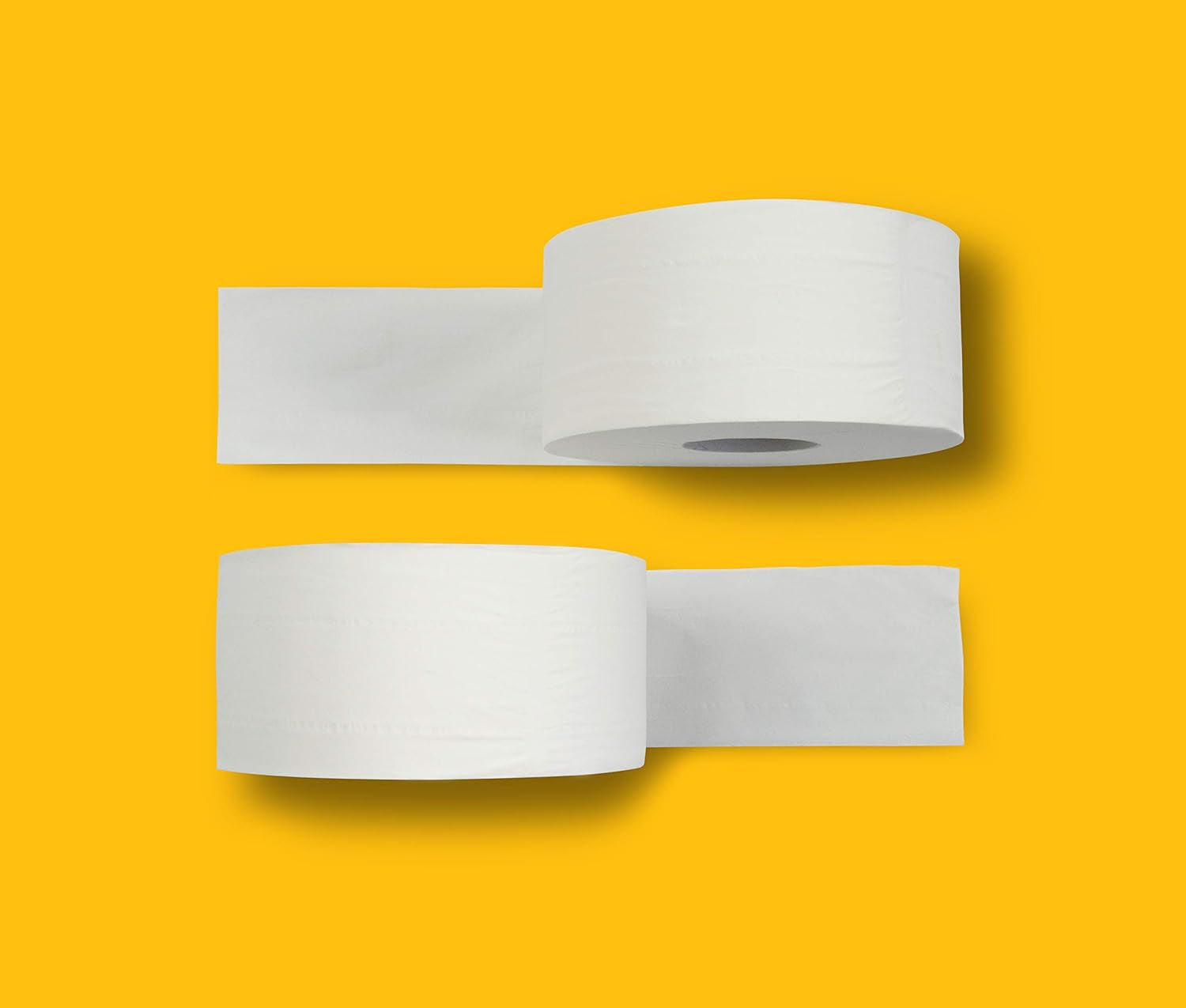 Amazoncommercial Papel higiénico Mini Jumbo, sin perfume, 2 capas, 6684 piezas, 1 paquete de 12 rollos, 557 hojas por rollo, tamaño de hoja: 30,5 x 9 cm, blanco, compatible con dispensadores T2