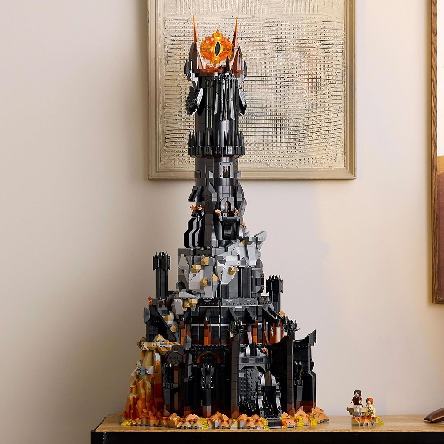LEGO Icons El Señor de los Anillos: Juego de construcción para adultos Barad-Door con minifiguras de Sauron, Gothmog, Orco, Frodo, Sam y Gollum Recuerdos de la película Coleccionable para fanáticos 10333 Juegos de construcción Beuche den LEGO-Store