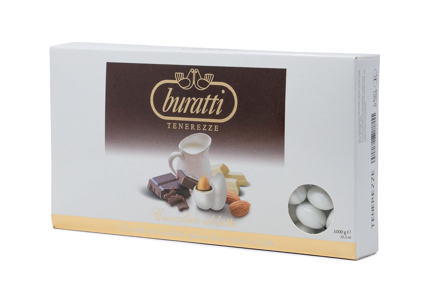 Almendras cubiertas con chocolate blanco Tenerezze, 1 pieza